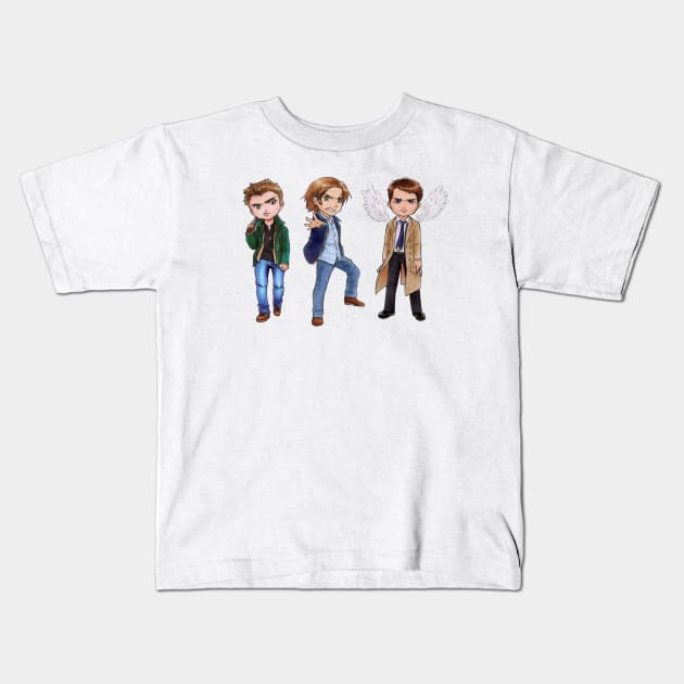 Supernatural Kids T-Shirt by KaylaNostrade